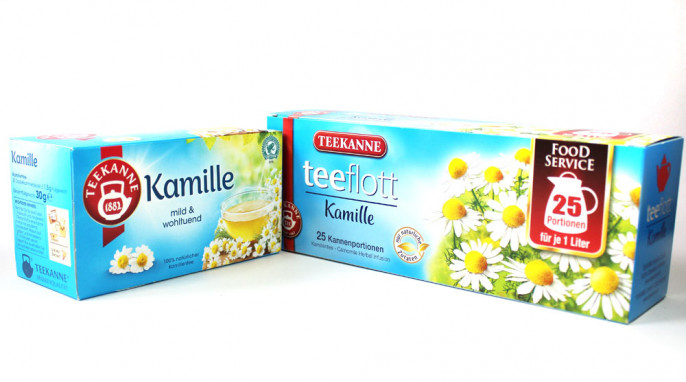 Teekanne Kamille Tassenportionen + Teekanne Teeflott Kamille, Kannenportionen
