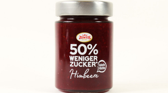 Zentis 50 % Weniger Zucker* Himbeere