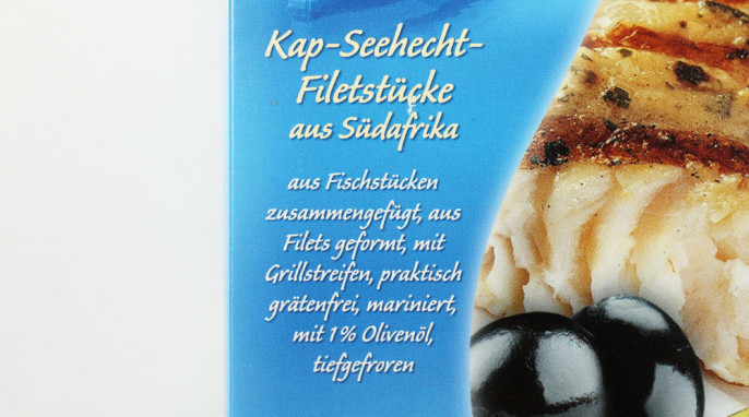 Abbildung + Hinweis, Fishfinesse Kap-Seehecht Filets