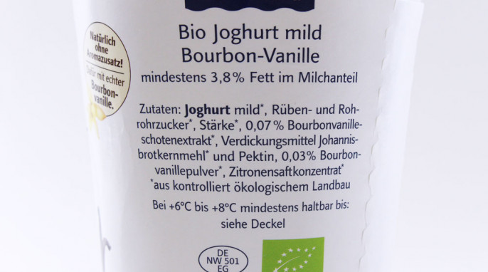 Zutaten, Söbbeke Bio Joghurt mild, Bourbon Vanille