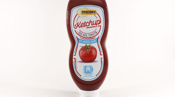 Thomy Ketchup aus 80 % Tomaten, zuckerreduziert