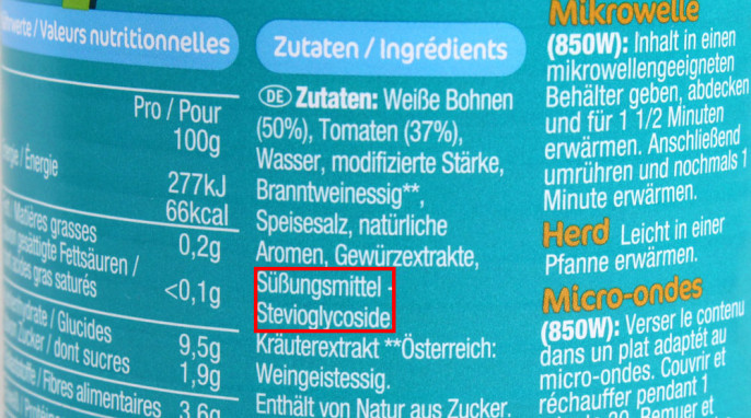 Zutaten, Heinz Beanz ohne Zuckerzusatz