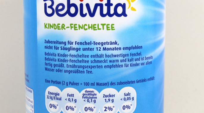 Vom Markt genommen: Beschreibung, Bebivita Kinder-Fencheltee