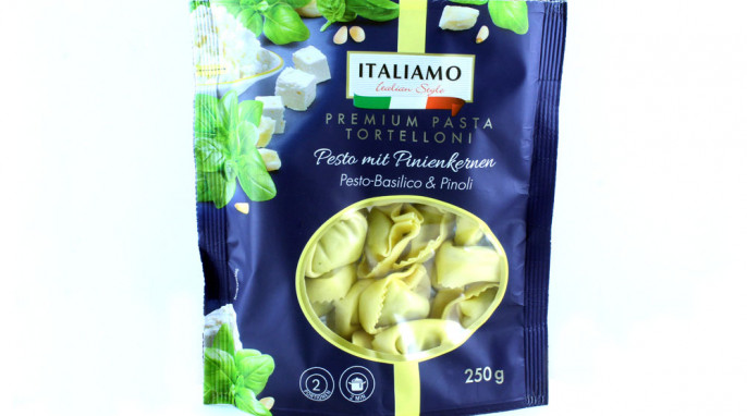 Italiamo Premium Pasta Tortelloni Pesto mit Pinienkernen