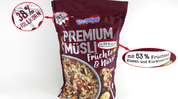 Knusperone Premium Müsli Früchte & Nüsse