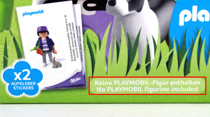 Hinweis, Milka playmobil