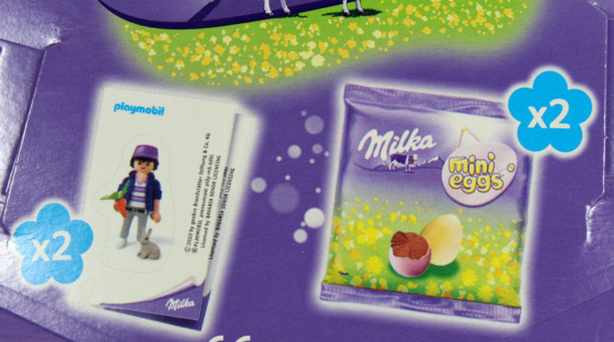 Rückseite, Milka playmobil