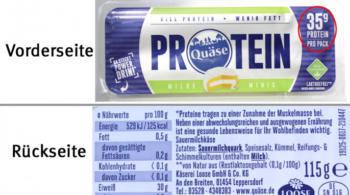 Loose Protein Quäse Milde Minis