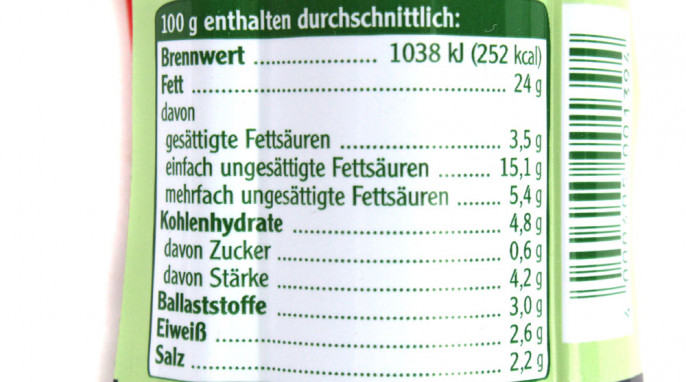 Nährwerte, Rügenwalder Vegane Teewurst Fein