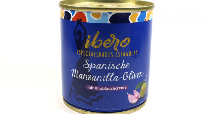 Ibero Spanische Manzanilla Oliven mit Knoblauchcreme