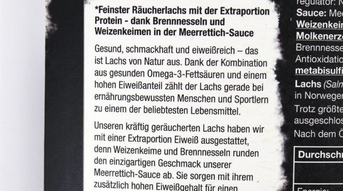 Werbung, Krone Protein Lachs