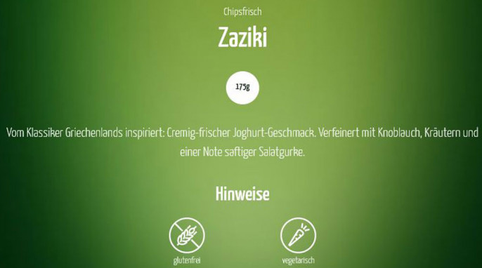 Hinweis, funny-frisch Chipsfrisch Zaziki Style, funny-frisch.de, 27.11.2020