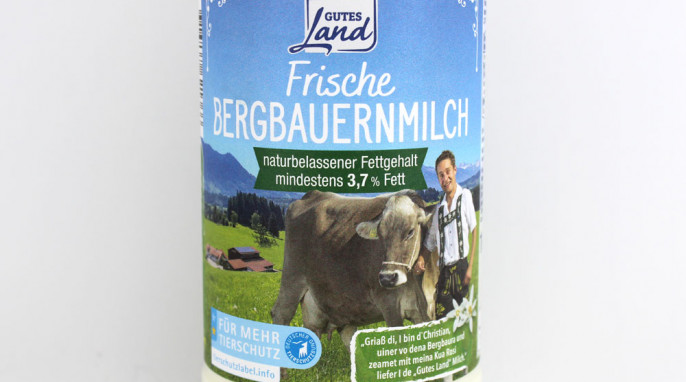 Gutes Land Frische Bergbauernmilch 