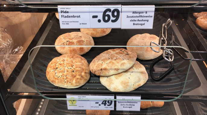 Lidl Fladenbrot aufgetaut