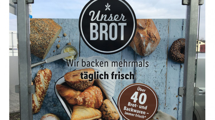 Werbeplakat, Lidl Fladenbrot 