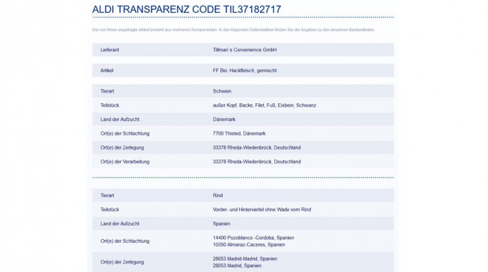 Ergebnis, transparenz.aldi.de, 07.07.2021