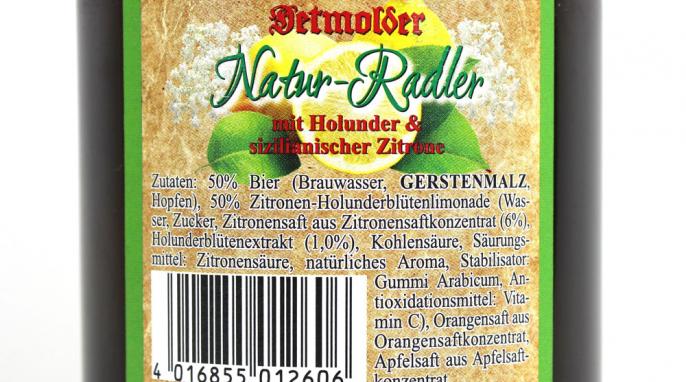 Zutaten, Detmolder Natur-Radler mit Holunder & sizilianischer Zitrone