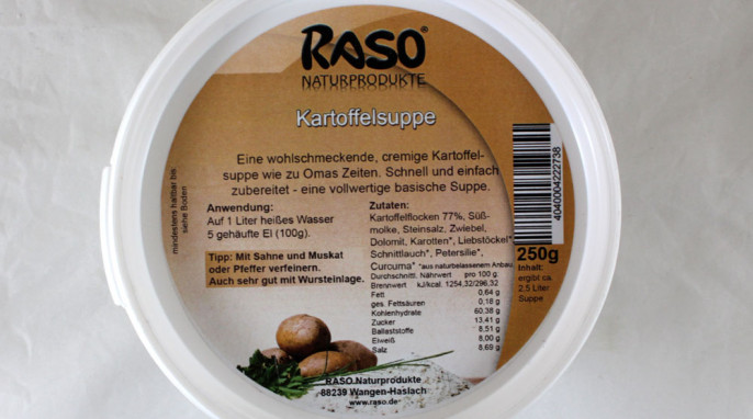 Raso Naturprodukte Kartoffelsuppe