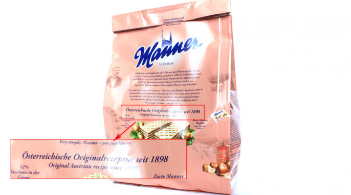 Manner Original Neapolitaner | Lebensmittelklarheit