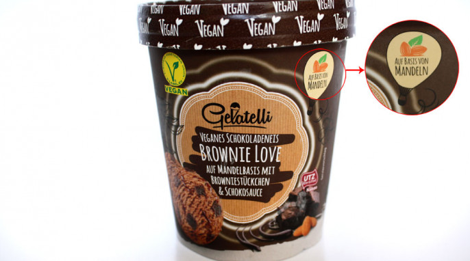 Gelatelli Veganes Schokoladeneis Brownie Love