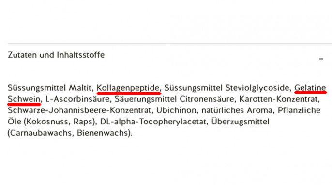 Zutaten, Stop The Clock Youth Vitamins mit Kollagen zuckerfrei, bears-with-benefits.com, 13.11.2020