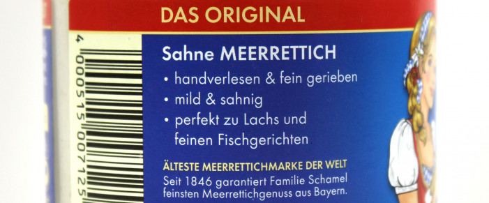 Werbung, Schamel Sahne Meerrettich ab 2019