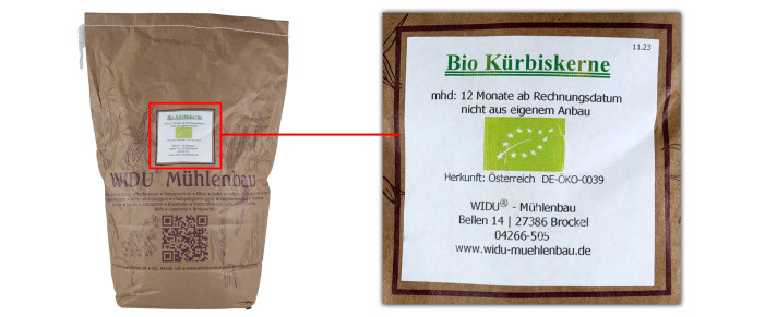 Bio Kürbiskerne, widu-muehlenbau