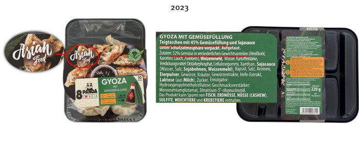 8 Panda Gyoza mit Gemüsefüllung, 2023