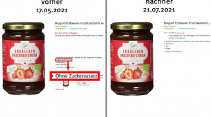 alt: Angebot Biogusti Erdbeeren Fruchtaufstrich, amazon.de, 17.05.2021, neu: 21.07.2021