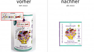 alt: Principessa’s Wundersüße Magische Puderzucker-Alternative, vor 2022; neu: Herstellerfoto, ab 2022