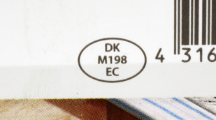 Identitätskennzeichen DK M198 EC