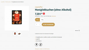Angebot Leysieffer Honiglebkuchen, leysieffer.com, 06.01.2022