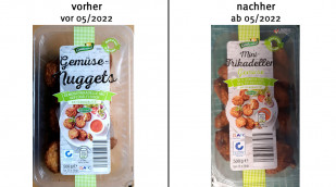 alt: Güldenhof Gemüse-Nuggets, bis 05/22; neu: Mini-Frikadellen Gemüse, ab 05/22 (Herstellerfoto)