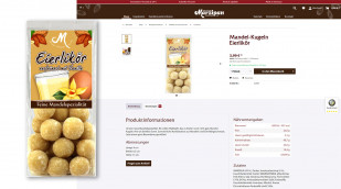 Angebot Mandel-Kugeln Eierlikör auf odenwaelder-marzipan.de, 03.05.2022