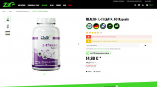 Health+ L-Theanin, zecplus.de, 25.04.2022 