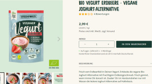 Angebot Bio Vegurt Erdbeere, greenforce.com, 09.06.2023 