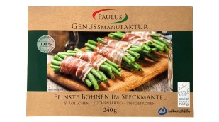 Paulus Genussmanufaktur Feinste Bohnen im Speckmantel