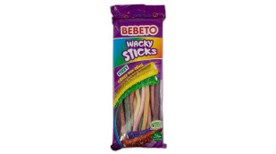 Bebeto Wacky Sticks Fizzy Crazy Mix Fruit 