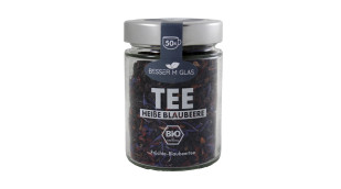 Besser im Glas Tee Heiße Blaubeere