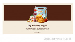 Angebot King Jr. Meal King Nuggets