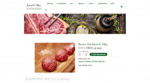 Josefsbio.de, Rinder Hackfleisch