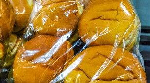 verpackte Brötchen