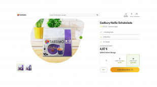 Angebot Cadbury Heiße Schokolade, Tassimo.com, 16.04.2025