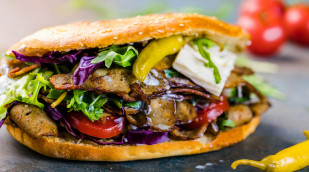 Kebabsandwich mit Käse