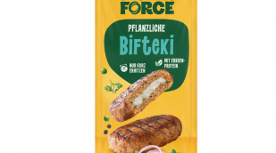 Greenforce Pflanzliche Bifteki, Herstellerfoto, ab 2026 Greenforce Pflanzliche Bifteki, Herstellerfoto, ab 2026