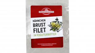 Dürrröhrsdorfer Hähnchenbrustfilet in Kräuterbutter