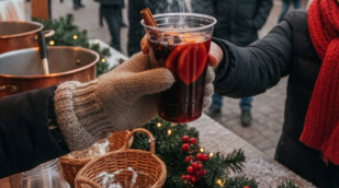Glühwein auf dem Weihnachtsmarkt Glühwein auf dem Weihnachtsmarkt