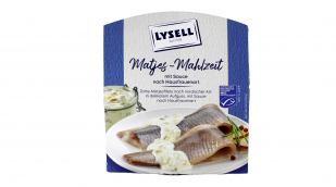 Lysell Matjes-Mahlzeit mit Sauce nach Hausfrauenart Lysell Matjes-Mahlzeit mit Sauce nach Hausfrauenart