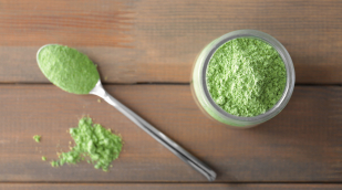 Grünes Pulver grünes Pulver