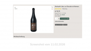 Gerhardt’s Secc au Chocolat mit Rotwein, jakobgerhardt.de, 11.02.2026